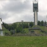 Ski jumps at the Canadian Olympic Park (COP) – Calgary