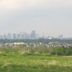 Alberta scene and downtown Calgary in distance