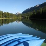 A perfect summers reflection – bow river in Banff