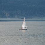 Summer sail boat scene – West Coast of British Columbia
