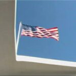 United States flag at Pearl Harbour, Honolulu