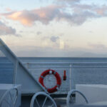 Sunset and view of the Sprit of Vancouver Island BC Ferry
