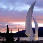 Sunset over dolphins – Kelowna