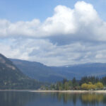 Reflections over Okanagan Lake (near Vernon)