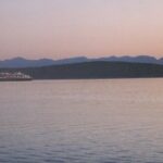 Sunset over a Cruise Ship – Qualicum Beach, Vancouver Island